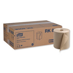 Tork RK800E Universal Hardwound Roll Towel, 7.88" x 800 ft, Natural, 6/Carton