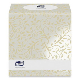 Tork TF6830 Advanced Facial Tissue, 2-Ply, White, Cube Box, 94 Sheets/Box, 36 Boxes/Carton