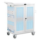 Tripp Lite TRPCSC32ACWHG UV Sterilization and Charging Cart, For 32 Devices, 34.8 x 21.6 x 42.3, White