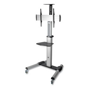 Tripp Lite DMCS3270XP Mobile Flat Panel Floor Stand, Floor, 32" to 70", up to 110 lbs., Black/Silver
