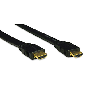Tripp Lite TRPP568003FL High Speed HDMI Flat Cable, Ultra HD 4K, Digital Video with Audio (M/M), 3 ft, Black