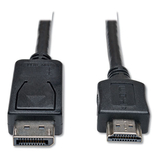 Tripp Lite P582-010 DisplayPort Cables, 10 ft, Black, Displayport/HDMI