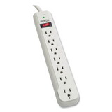 Tripp Lite TRPSTRIKER Protect It! Surge Protector, 7 AC Outlets, 6 ft Cord, 1,080 J, Light Gray