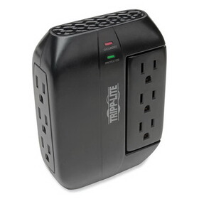TRIPPLITE TRPSWIVEL6 Swivel6 Direct Plug-In Surge Suppressor, 6 Outlets, 1500 Joules, Black