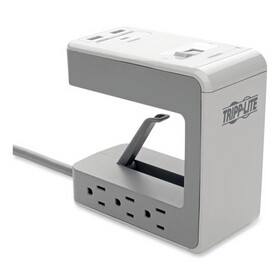 Tripp Lite TRPTLP648USBC Surge Protector, 6 AC Outlets/2 USB-A and 1 USB-C Ports, 8 ft Cord, 1,080 J, Gray