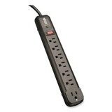 Tripp Lite TRPTLP74RB Protect It! Surge Protector, 7 AC Outlets, 4 ft Cord, 1,080 J, Black