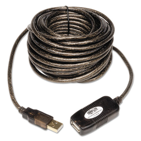 Tripp Lite TRPU026016 Usb 2.0 Extension Cable, A/a Gold, 16 Ft, Black
