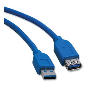 Tripp Lite TRPU324010 USB 3.0 SuperSpeed Extension Cable, 10 ft, Blue