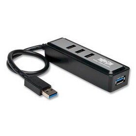 Tripp Lite TRPU360004MINI USB 3.0 SuperSpeed Hub, 4 Ports, Black