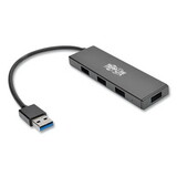 Tripp Lite U360-004-SLIM 4-Port USB 3.0 SuperSpeed Hub, 4 Ports, Black