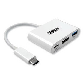 Tripp Lite U444-06N-H4U-C USB 3.0 Superspeed Cable, USB-C/HDMI, 3", White