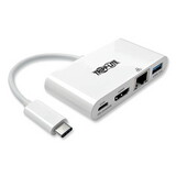 Tripp Lite U444-06N-HGU-C USB 3.1 Gen 1 USB-C to HDMI Adapter, HDMI/USB 3.0 A/USB C/RJ45 Ports