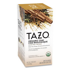 Tazo TZO149904 Chai Organic Black Tea, Filter Bag, 24/box