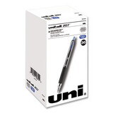 uni-ball 1921064 Signo 207 Retractable Gel Pen Value Pack, 0.7mm, Blue Ink, Black Barrel, 36/Box
