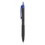uni-ball 1947088 307 Retractable Gel Pen, Micro 0.5mm, Blue Ink, Black Barrel, Dozen, Price/DZ