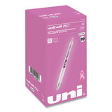 uni-ball 2003896 207 Retractable Gel Pen Office Pack, 0.7mm, Black Ink, Pink Barrel, 36/Pack