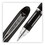 uni-ball UBC33921 Jetstream Stick Hybrid Gel Pen, Bold 1 mm, Black Ink, Black/Silver Barrel, Price/EA