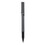 uni-ball UBC60025 Deluxe Roller Ball Pen, Stick, Extra-Fine 0.5 mm, Black Ink, Metallic Gray/Black Barrel, Dozen, Price/DZ