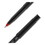 uni-ball 60042 ONYX Stick Roller Ball Pen, Micro 0.5mm, Red Ink, Black Matte Barrel, Dozen, Price/DZ