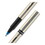uni-ball 60053 Deluxe Stick Roller Ball Pen, Fine 0.7mm, Blue Ink, Champagne Barrel, Dozen, Price/DZ