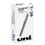 uni-ball 60134 VISION Stick Roller Ball Pen, Fine 0.7mm, Blue Ink, Blue/Gray Barrel, Dozen, Price/DZ