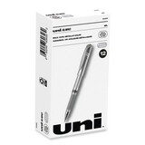 uni-ball 60658 IMPACT Stick Gel Pen, Medium 1mm, Silver Metallic Ink, Silver Barrel