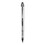 uni-ball 61231 VISION ELITE Stick Roller Ball Pen, Bold 0.8mm, Black Ink, White/Black Barrel, Price/EA