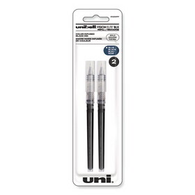 uni-ball 61234PP Refill for Vision Elite Roller Ball Pens, Bold Point, Assorted Ink Colors, 2/Pack