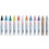 Uni Paint  63631 Permanent Marker, Medium Bullet Tip, Assorted Colors, 12/Set, Price/ST