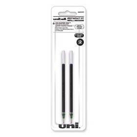 uni-ball UBC65873PP 207 Impact RT Gel Retractable Pen Refills, Bold 1 mm Conical Tip, Black Ink, 2/Pack