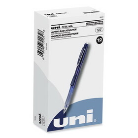 uni-ball UBC70134 Chroma Mechanical Pencil, 0.7 mm, HB (#2), Black Lead, Cobalt Barrel, Dozen