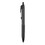 uniball UBC70462 207 Plus+ Gel Pen, Retractable, Medium 0.7 mm, Black Ink, Black Barrel, Dozen, Price/DZ