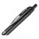 uniball UBC70462 207 Plus+ Gel Pen, Retractable, Medium 0.7 mm, Black Ink, Black Barrel, Dozen, Price/DZ