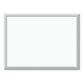 U Brands UBR030U0001 Melamine Dry Erase Board, 24 x 18, White Surface, Silver Frame