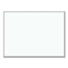 U Brands UBR032U0001 Melamine Dry Erase Board, 48 x 36, White Surface, Silver Frame