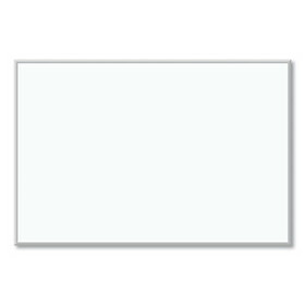 U Brands UBR033U0001 Melamine Dry Erase Board, 72 x 48, White Surface, Silver Frame