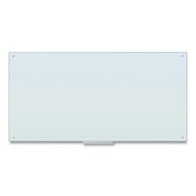 U Brands UBR123U0001 Glass Dry Erase Board, 70 x 35, White Surface