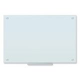 U Brands UBR2298U0001 Glass Dry Erase Board, 35 x 23, White Surface