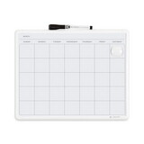 U Brands UBR260U0004 Magnetic Dry Erase Monthly Calendar, 14 x 11.66, White Surface and Frame