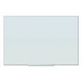 U Brands 2798U00-01 Floating Glass Ghost Grid Dry Erase Board, 36 x 24, White