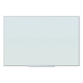 U Brands UBR2798U0001 Floating Glass Ghost Grid Dry Erase Board, 35 x 23, White