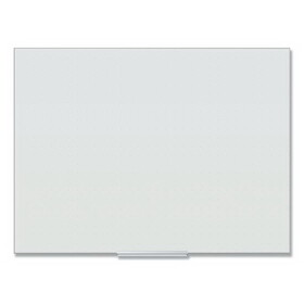 U Brands 2799U00-01 Floating Glass Ghost Grid Dry Erase Board, 48 x 36, White