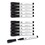 U Brands UBR2922U0012 Medium Point Low-Odor Dry-Erase Markers with Erasers, Medium Bullet Tip, Black, Dozen, Price/DZ