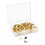U Brands UBR3091U0624 Fashion Metal Thumbtacks, Metal, Gold, 0.38", 200/Pack, Price/PK