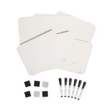 U Brands UBR3135U0001 Single-Sided Dry Erase Lap Board, 12 x 9, White Surface, 6/Pack