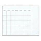 U Brands 361U00-01 Magnetic Dry Erase Undated One Month Calendar Board, 20 x 16, White