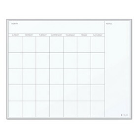 U Brands 361U00-01 Magnetic Dry Erase Undated One Month Calendar Board, 20 x 16, White