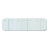 U Brands 3688U00-01 Cubicle Glass Dry Erase Undated One Week Calendar Board, 20 x 5.5, White