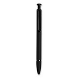 U Brands UBR3786U0124 Monterey Ballpoint Pen, Medium 1 mm, Black Ink, Black Barrel, Dozen