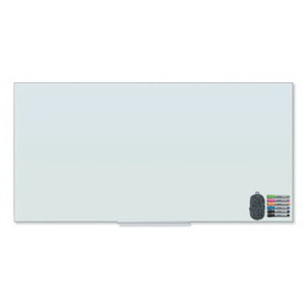 U Brands 3978U00-01 Floating Glass Dry Erase Board, 72 x 36, White